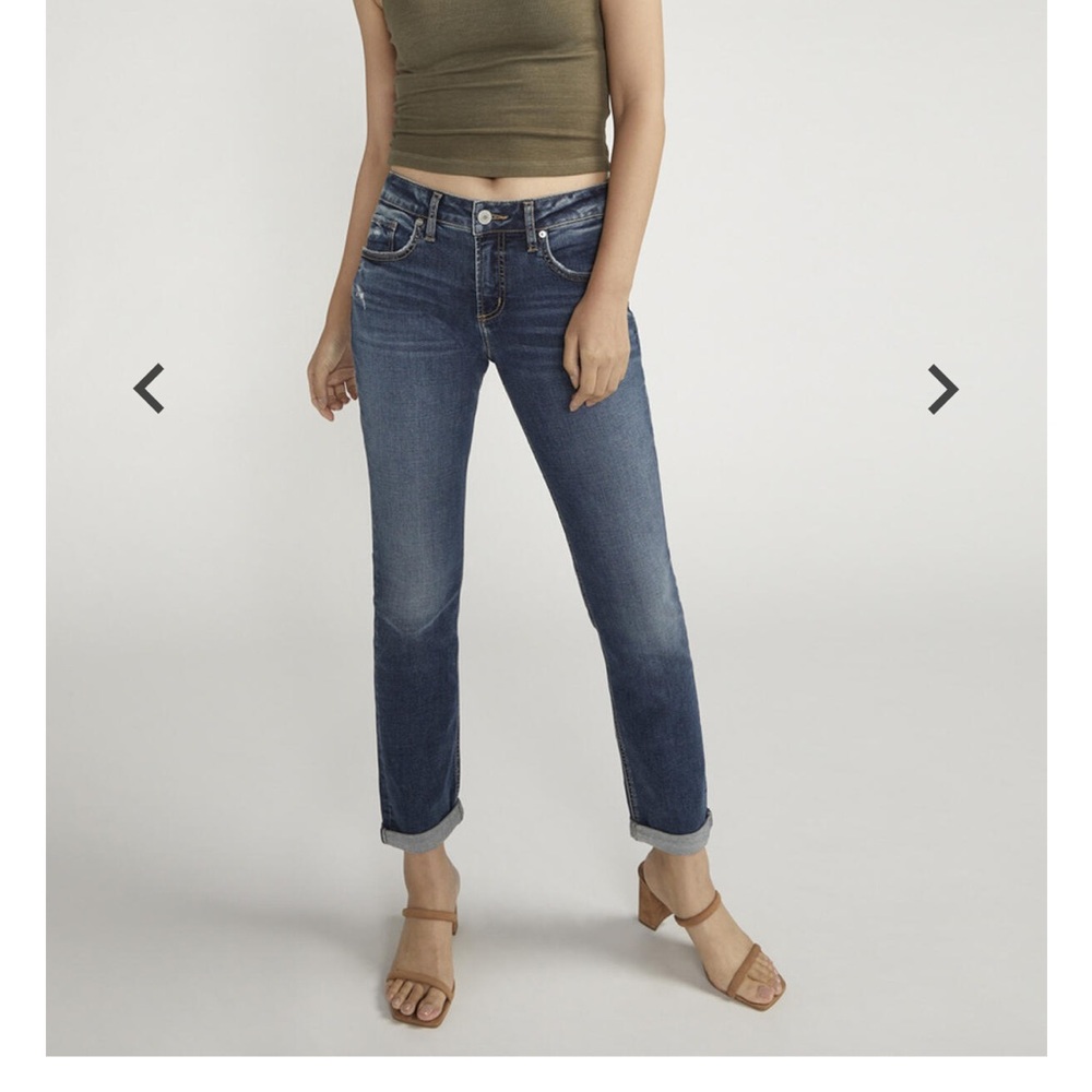 Silver Jeans Beau Mid-Rise Straight Leg - SEE PHOTOS FOR ACTUAL COLOR
